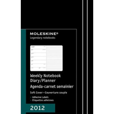 AGENDA SEMAINIER+CARNET 2012 POCHE COUV SOUPLE NOIR