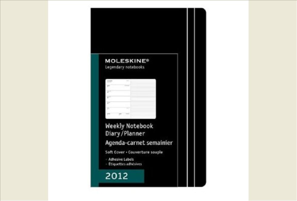 AGENDA SEMAINIER+CARNET 2012 GD FT COUV SOUPLE NOIR