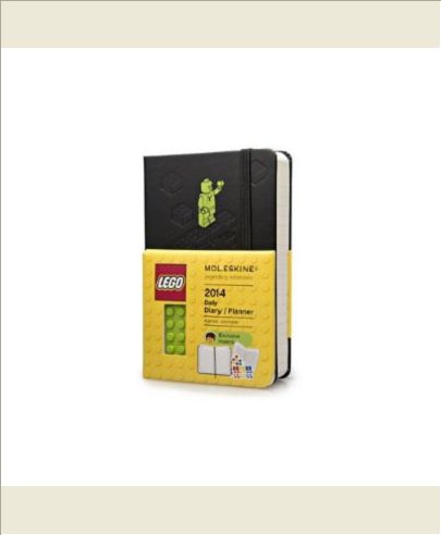 AGENDA 2014 LEGO JOURNALIER POCHE NOIR