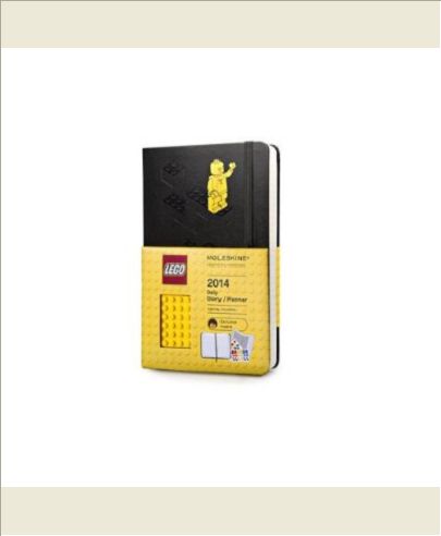 AGENDA 2014 LEGO JOURNALIER GRAND FORMAT NOIR