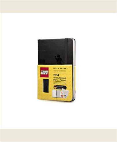 AGENDA 2014 LEGO SEMAINIER CARNET POCHE NOIR