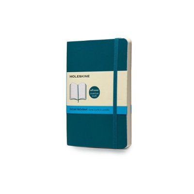 CARNET A GRILLE DE POINTILLES - FORMAT POCHE - COUVERTURE BLEUE SOUS MARIN