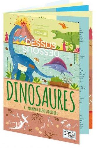 POP-UP DESSUS-DESSOUS - DINOSAURES ET ANIMAUX PREHISTORIQUES