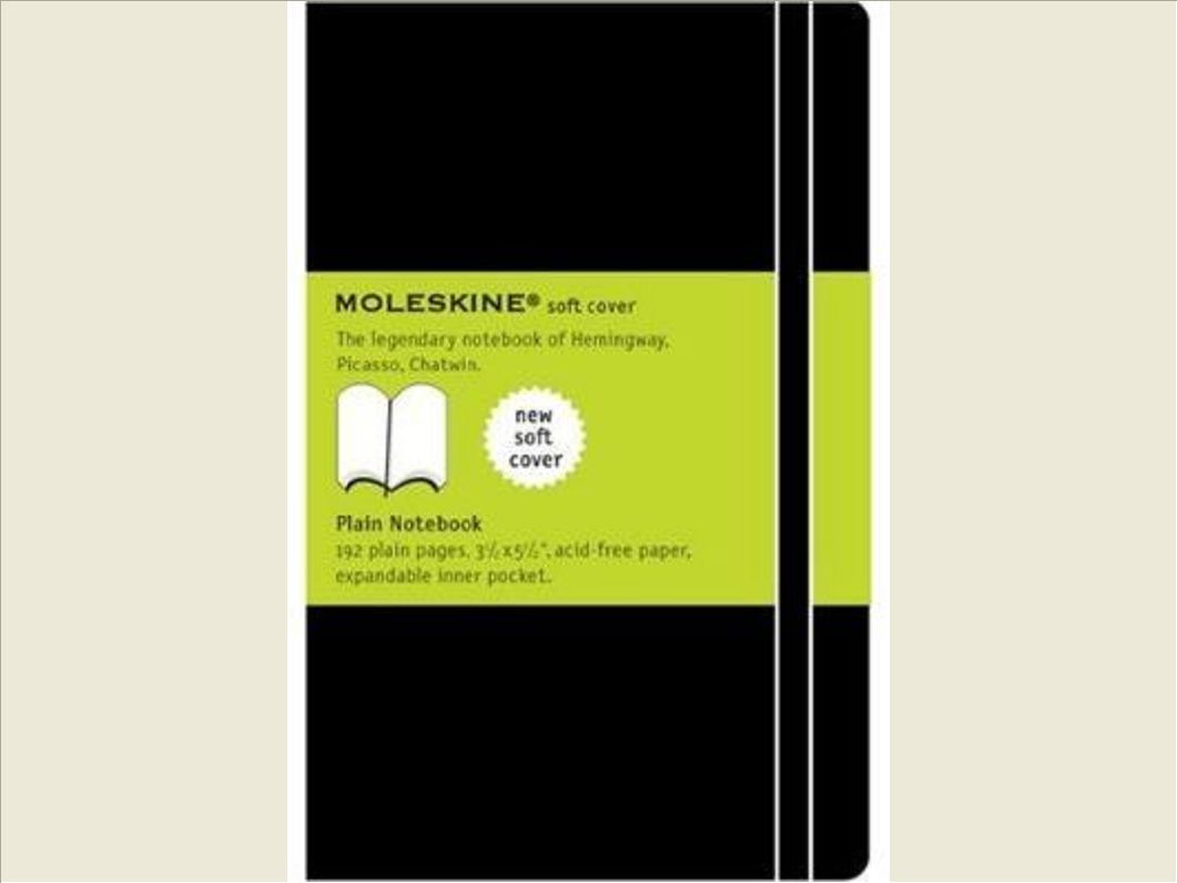 CARNET BLANC - FORMAT DE POCHE - COUVERTURE SOUPLE NOIRE