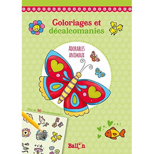 DECALCOMANIE - LES ADORABLES ANIMAUX