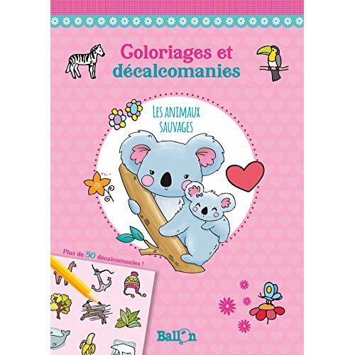 DECALCOMANIE - LES ANIMAUX SAUVAGES