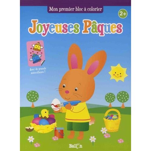 PAQUES : COLORIAGES ET AUTOCOLLANTS