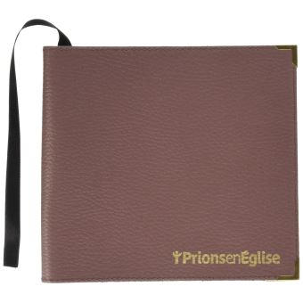 COUVERTURE CUIR MARRON PRIONS GRAND FORMAT