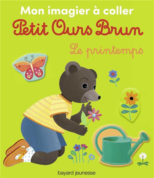 MON IMAGIER A COLLER PETIT OURS BRUN - LE PRINTEMPS